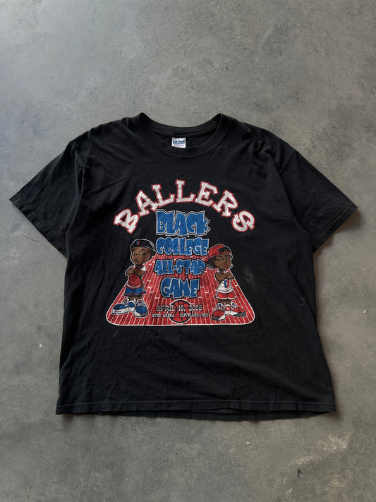 2005 Black College All-Star Basketball Game Ballers HBCU Vintage Tee (Large)