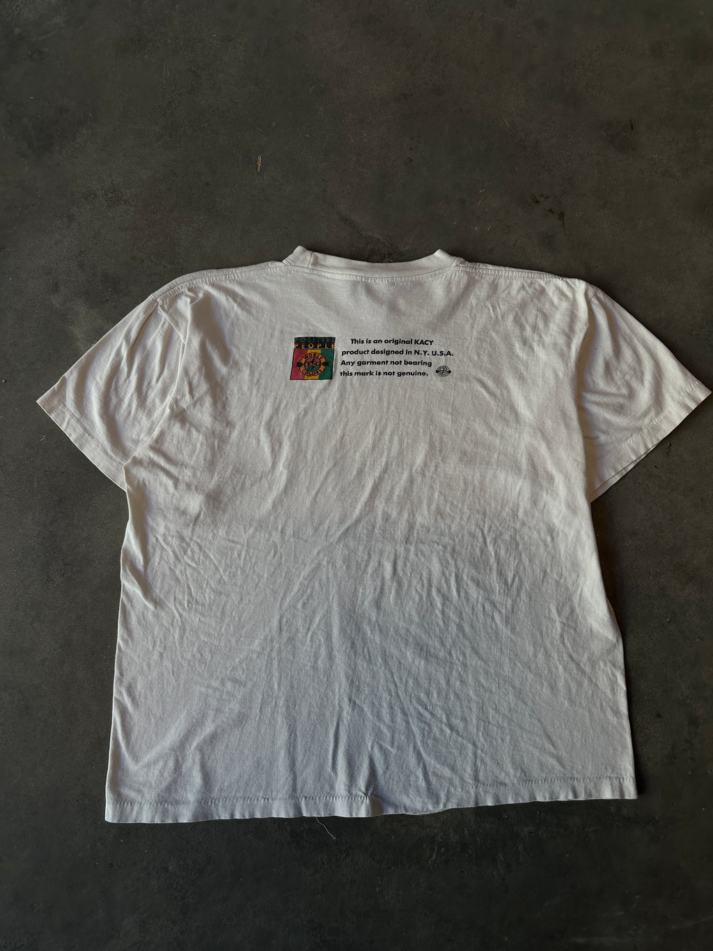 90's Black is Beautiful, Love your Sister Cross Colors Kacy USA Women's Empowerment Vintage Tee (BOXY Medium)