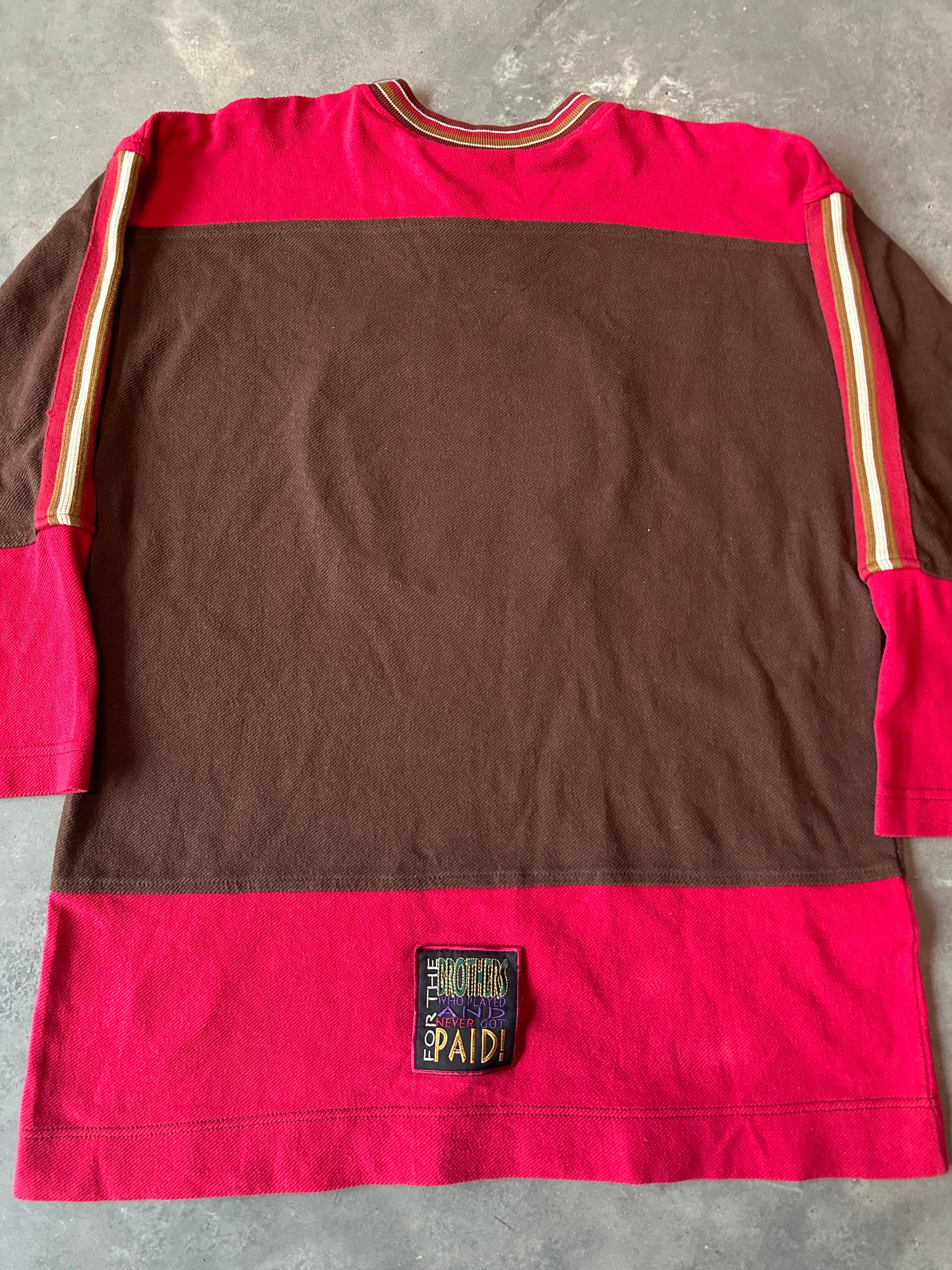 90’s Baltimore Black Sox Negro League Baseball Vintage Long Sleeve Oversized Jersey Top (XXL)