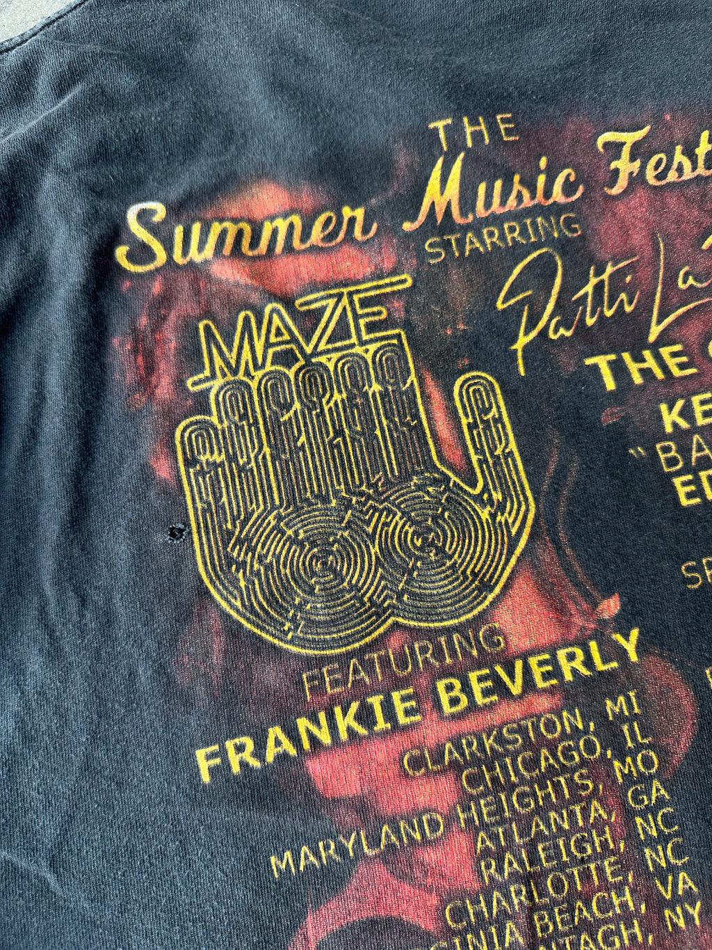 2012 The Summer Music Festival Featuring Maze, Frankie Beverly, O’Jays and More R&B Music Tee (XL)