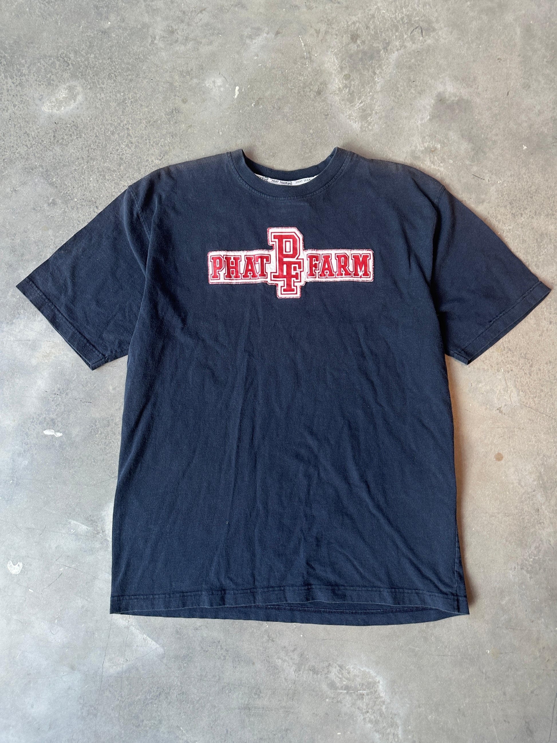 00’s Phat Farm Spellout Faded Vintage Logo Tee (Large)