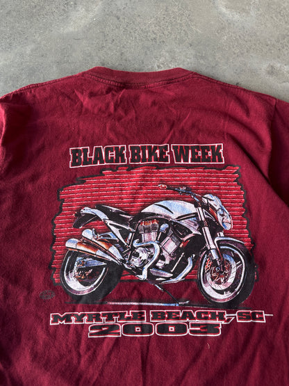 2003 Black Bike Week Myrtle Beach Vintage Tee (Large)