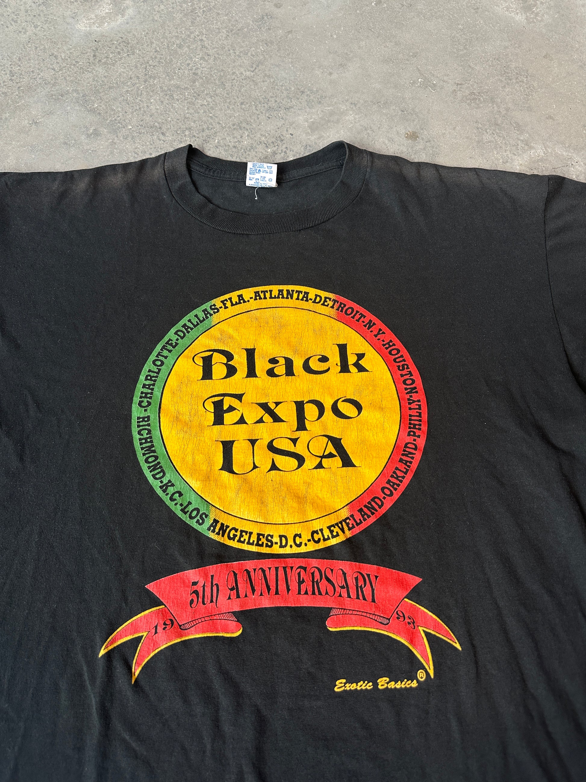 1993 Black Expo USA 5th Anniversary Faded Vintage Tee (XL)
