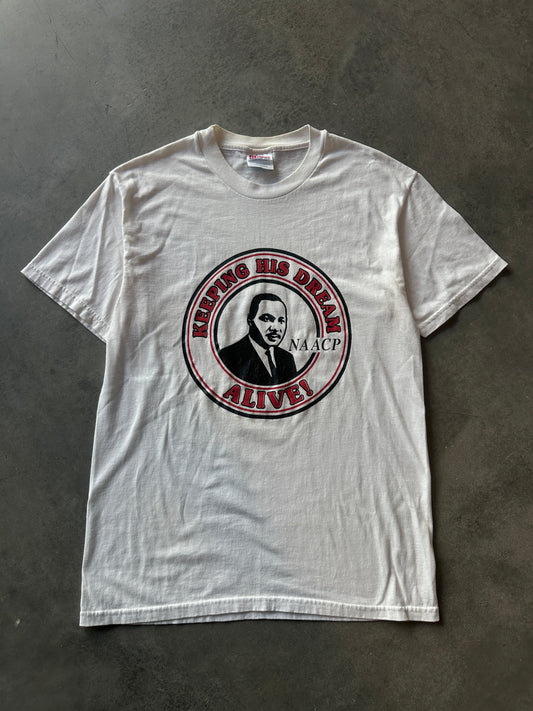 90’s NAACP “Keeping His Dream Alive’’ Martin Luther King Jr. MLK Vintage Tee (Slim Large)