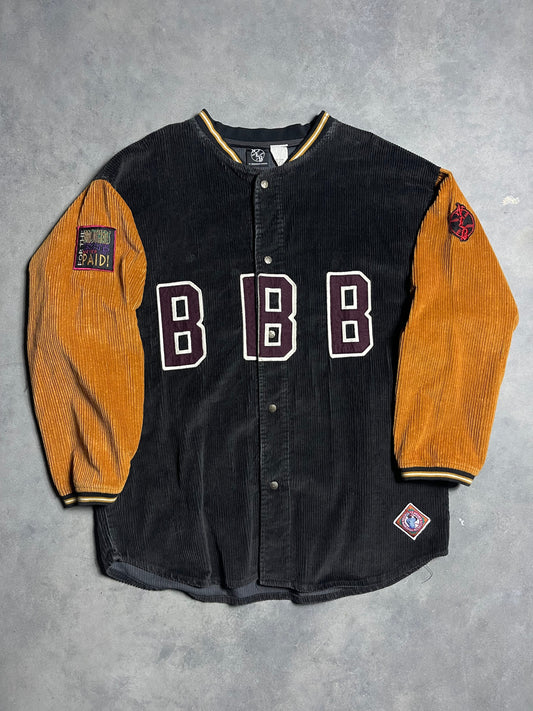 90’s Birmingham Black Barons Vintage Negro League Baseball Heavyweight Corduroy Jacket (XXL)