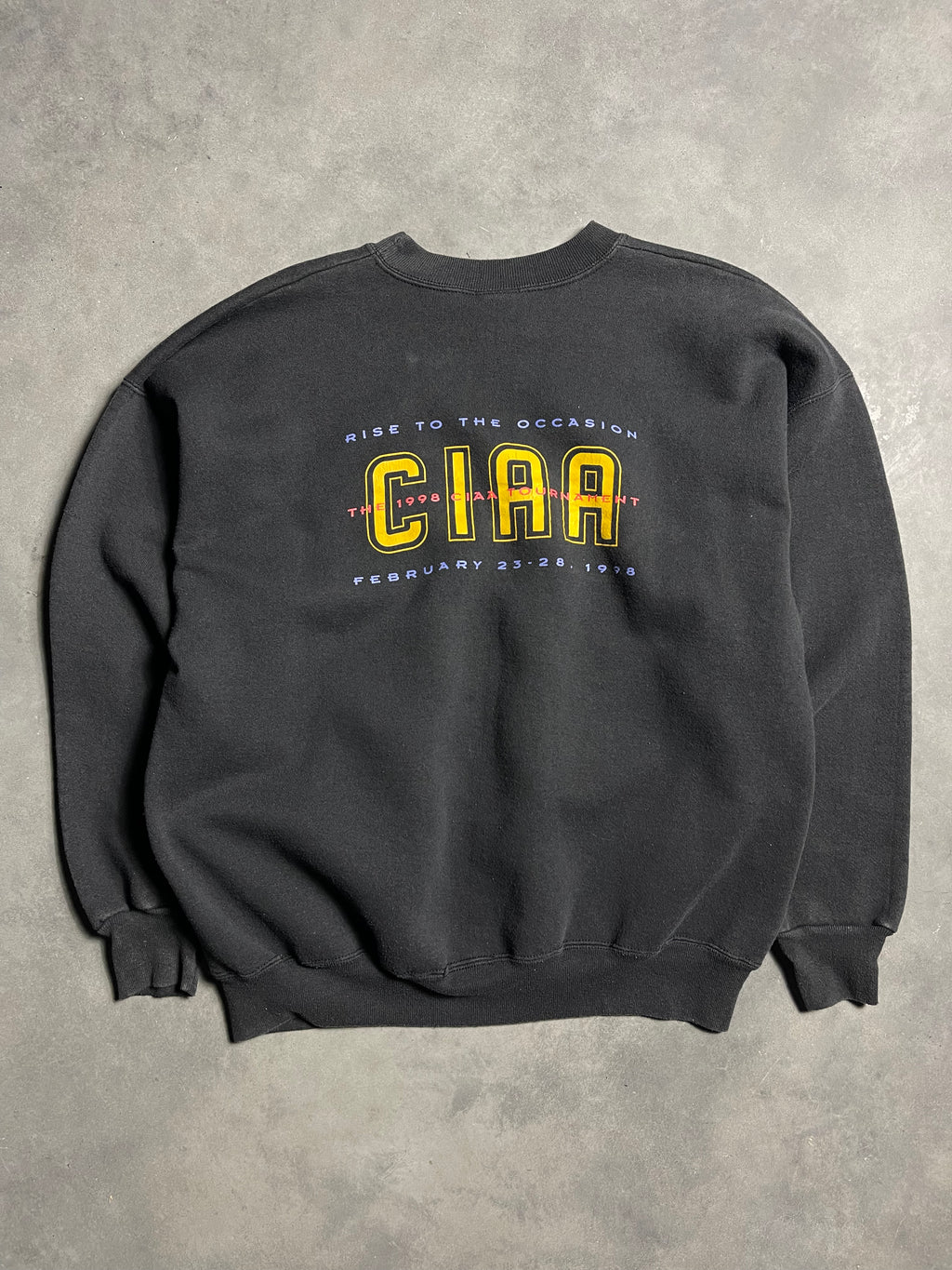 1998 CIAA HBCU Basketball Tournament Heavyweight Crewneck Sweatshirt (XL)
