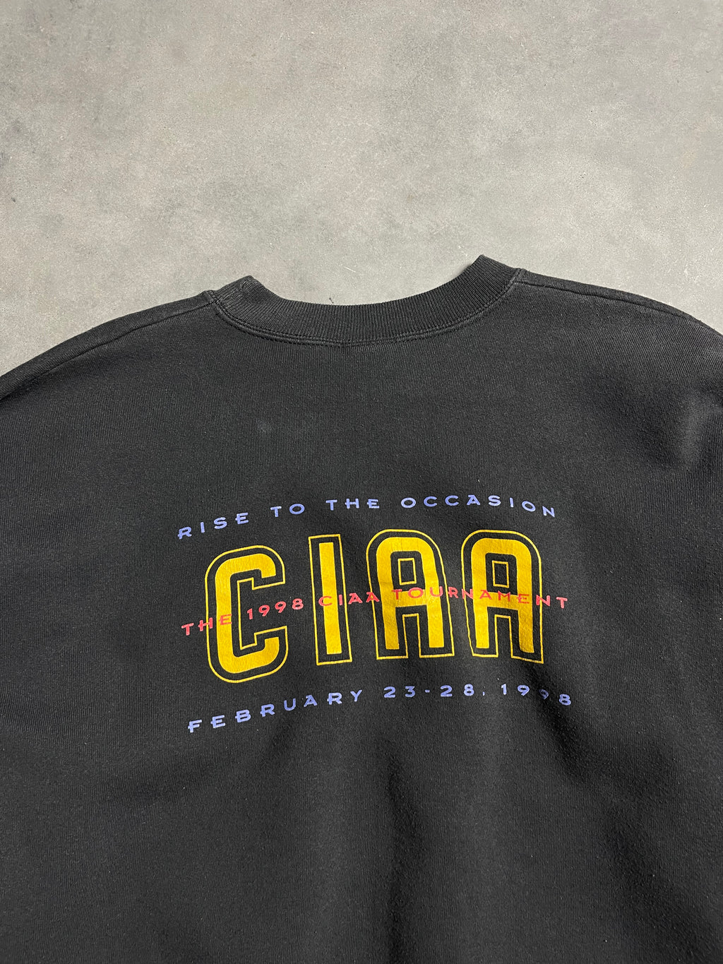 1998 CIAA HBCU Basketball Tournament Heavyweight Crewneck Sweatshirt (XL)