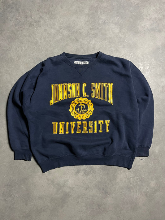 90’s Johnson C. Smith Golden Bulls Vintage HBCU Heavyweight Crewneck (XL)