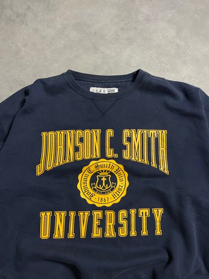 90’s Johnson C. Smith Golden Bulls Vintage HBCU Heavyweight Crewneck (XL)