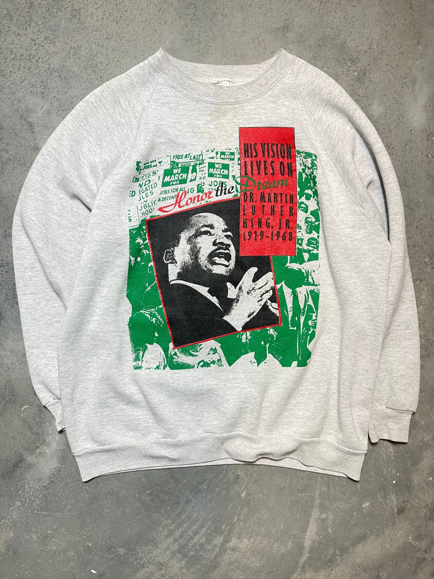 90’s Martin Luther King Jr Honor the Dream Vintage Crewneck (XL)