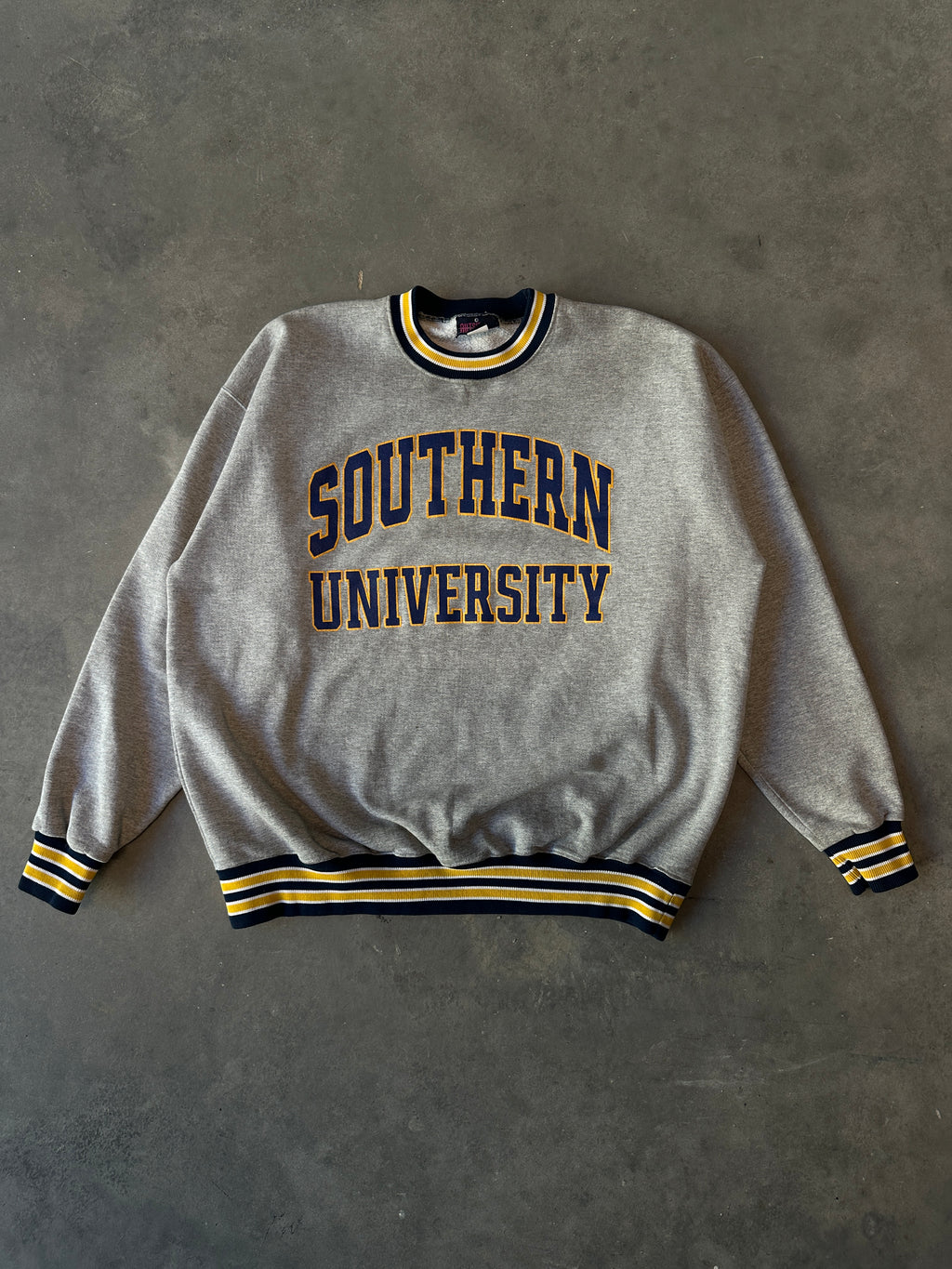 90's Southern University SU Heavyweight Ribbed Crewneck Sweatshirt (XXXL)
