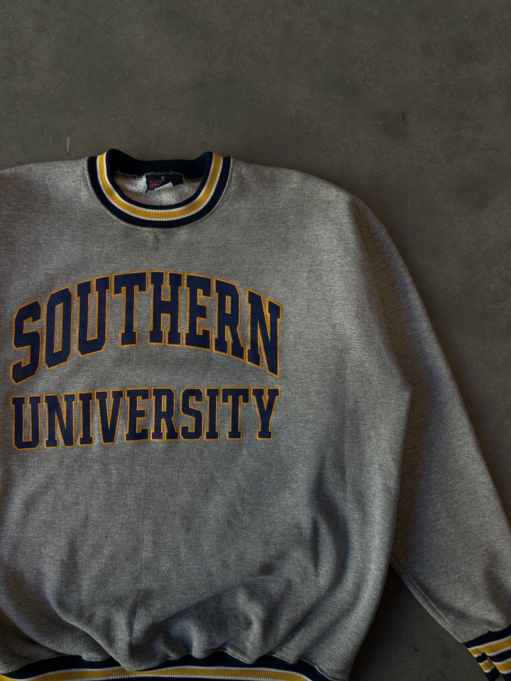 90's Southern University SU Heavyweight Ribbed Crewneck Sweatshirt (XXXL)