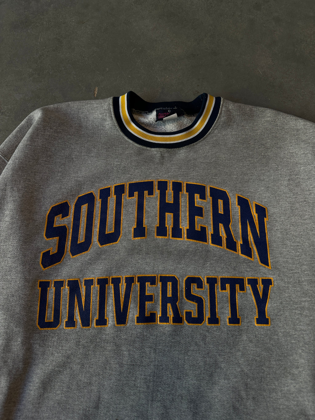 90's Southern University SU Heavyweight Ribbed Crewneck Sweatshirt (XXXL)