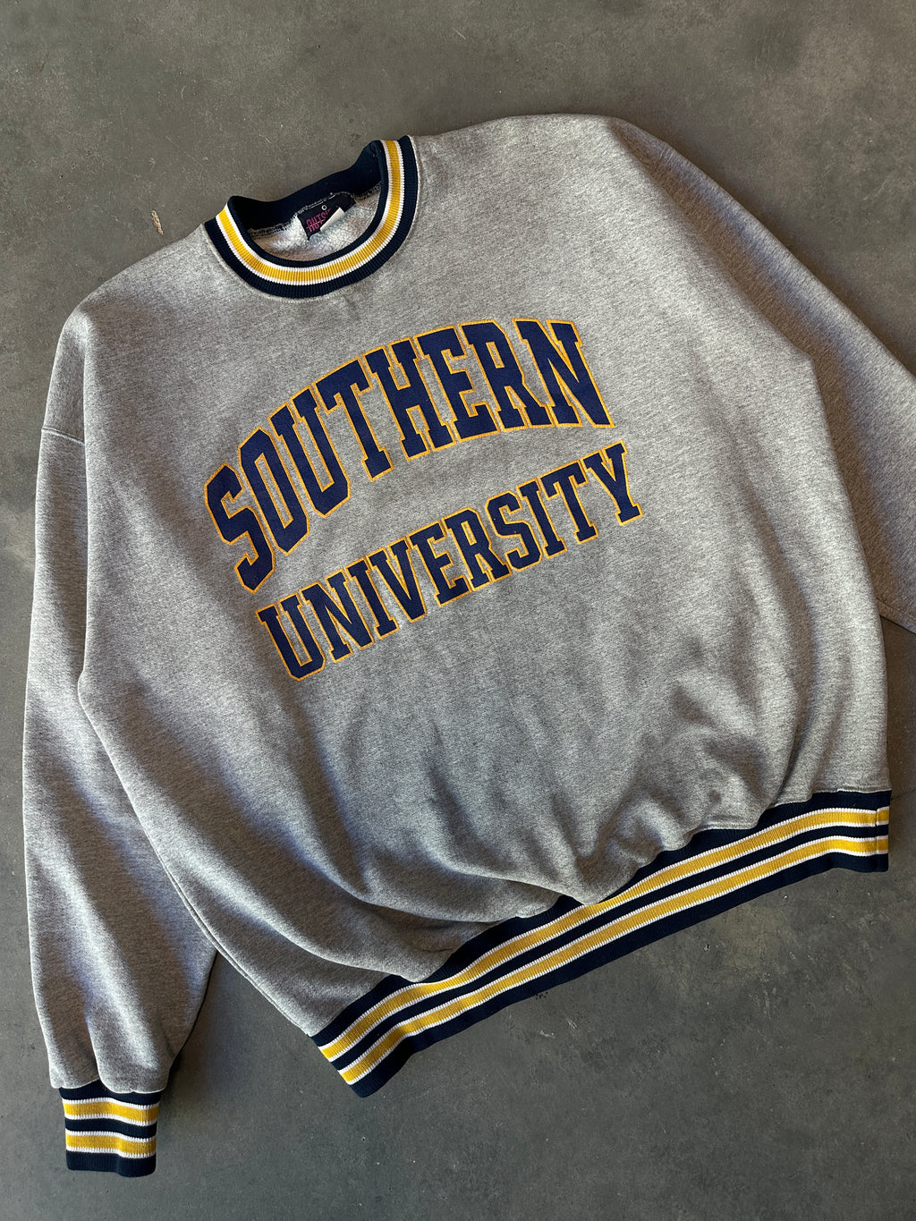 90's Southern University SU Heavyweight Ribbed Crewneck Sweatshirt (XXXL)