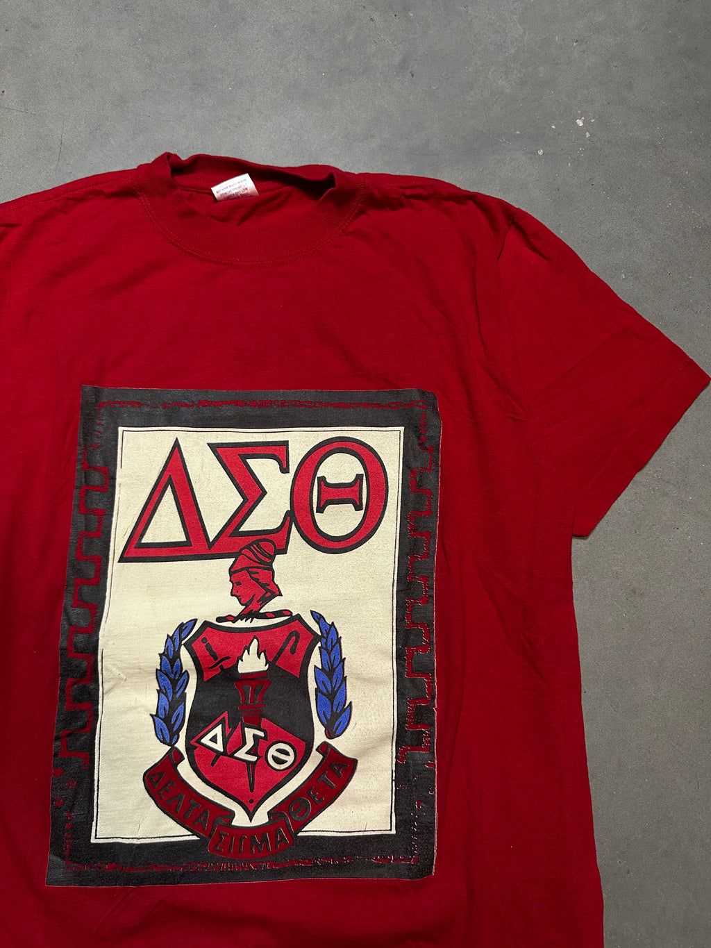 90's Delta Sigma Theta Strictly Business Divine Nine Redz Vintage Tee (Large)