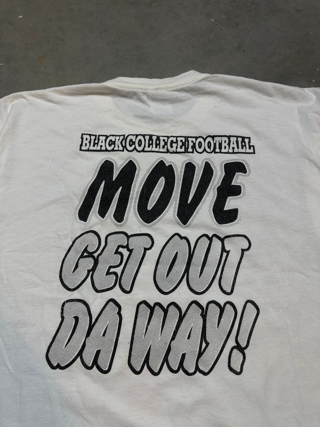 2002 Turkey Day Classic Alabama State University ASU vs. Tuskegee University TU Fat Albert Vintage Black College Football Tee (BOXY Large)