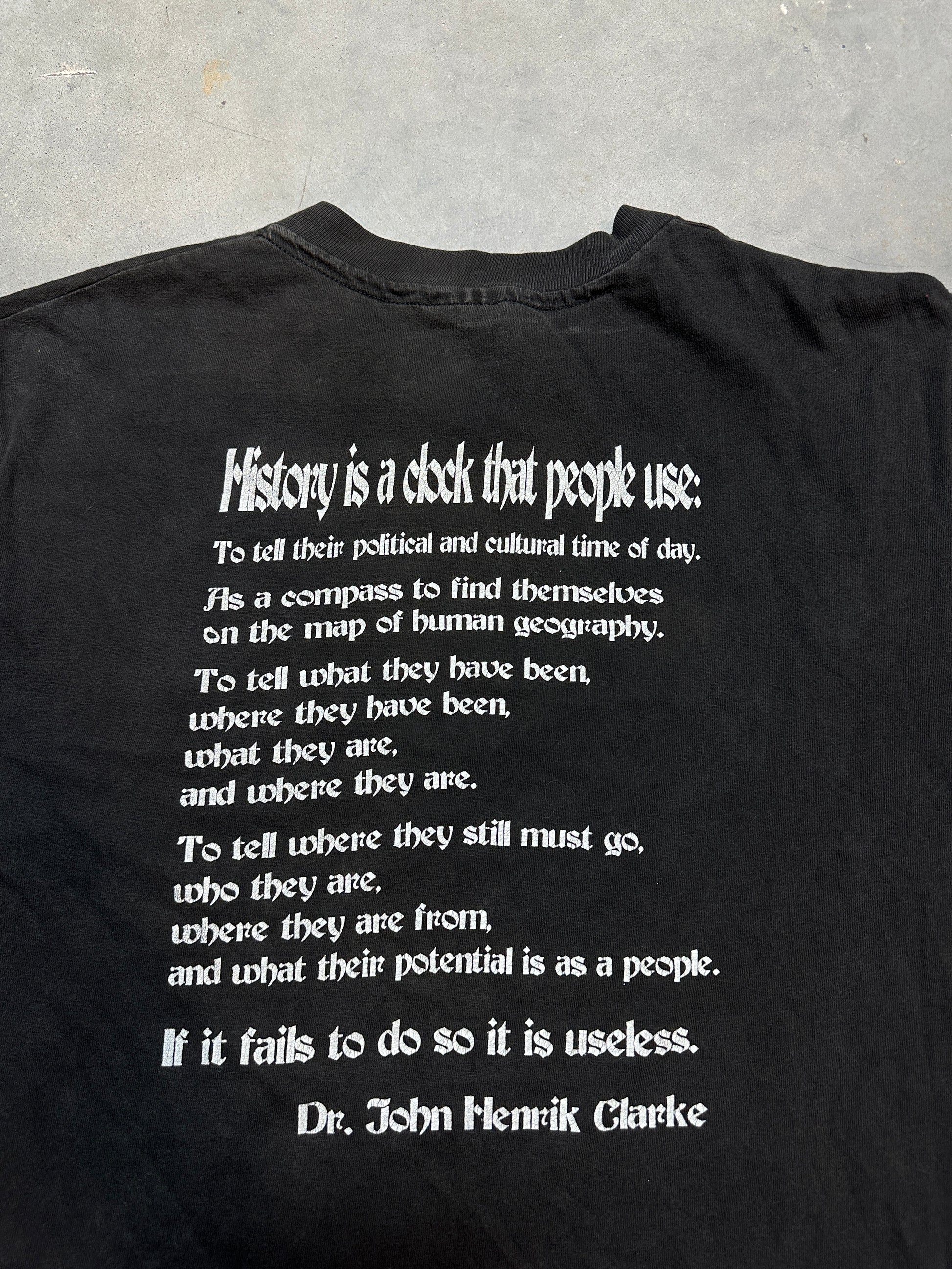 90's Higher Learning Dr.John Henrik Clarke Prominent Pan-African Historian Vintage Black History Tee (Large)