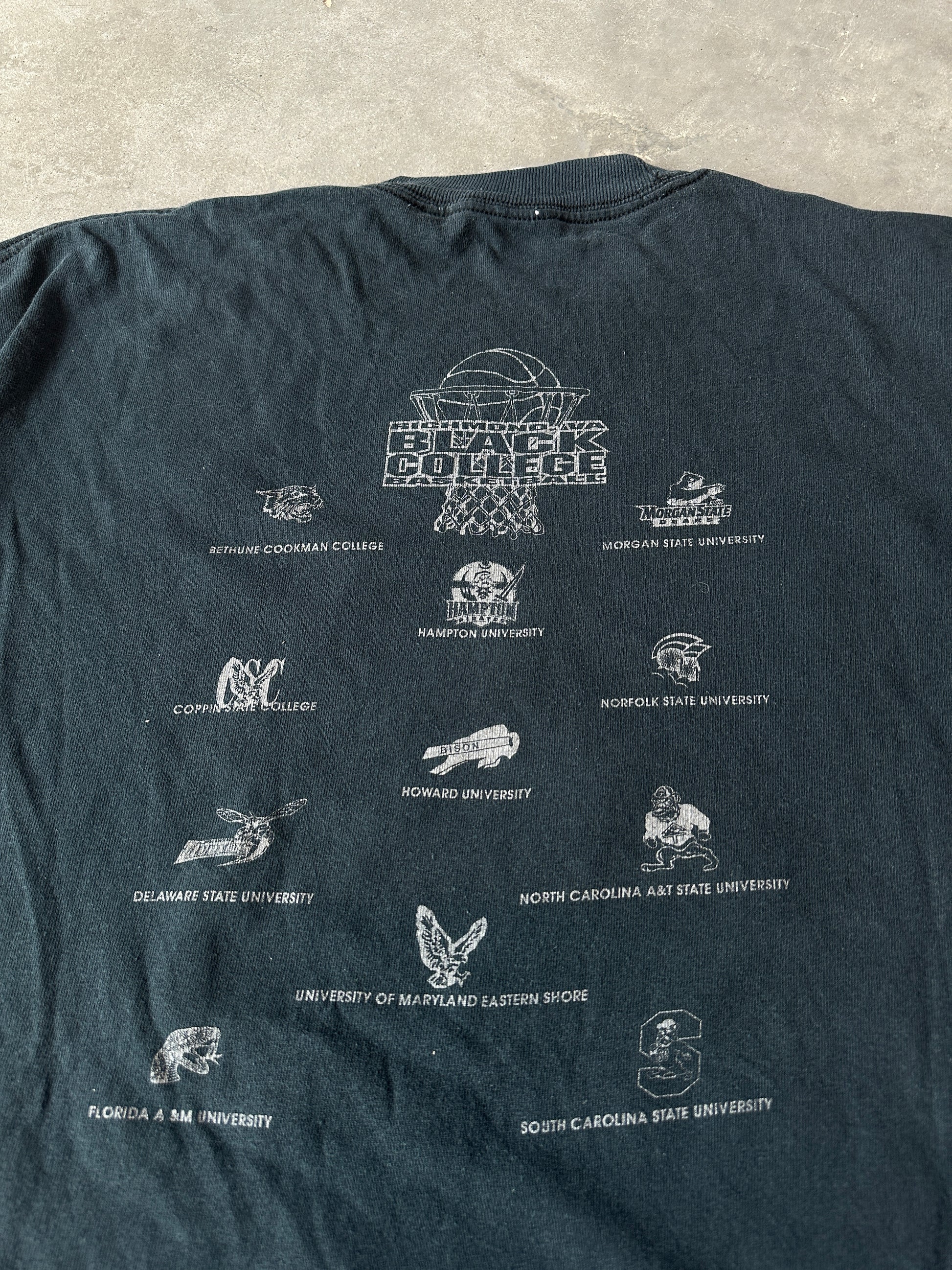 2005 MEAC Basketball Tournament Richmond Virginia Vintage HBCU Basketball Tee (XXL)