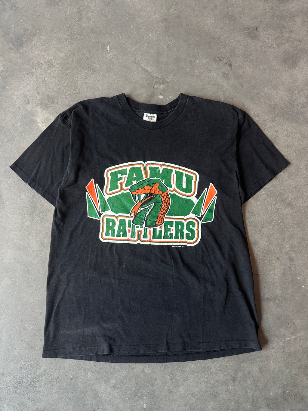 90's Florida A&M FAMU Rattlers Spellout Mascot Vintage Tee (XL)
