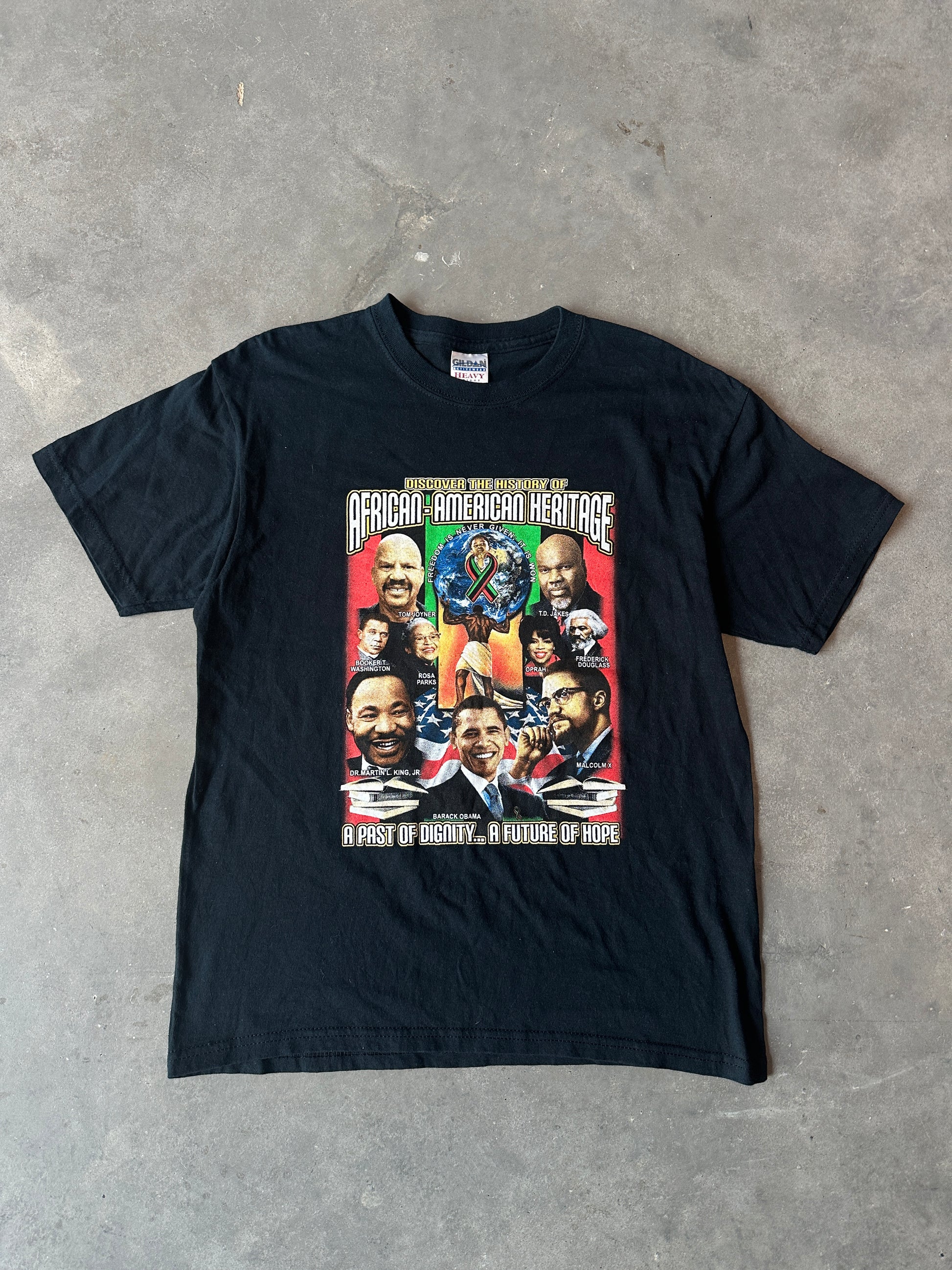 00's Black History for 365 Days African-American Heritage Vintage Tee (Medium)