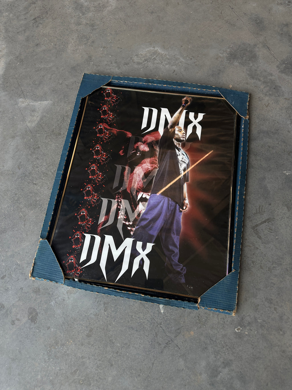 00’s DMX Ruff Ryders Hip-Hop Artist Vintage Framed Poster (Brand New)