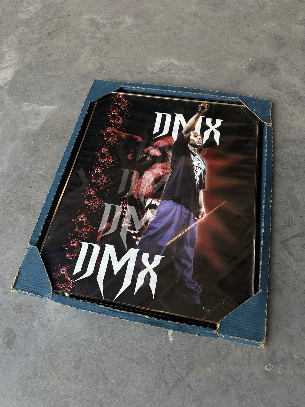 00’s DMX Ruff Ryders Hip-Hop Artist Vintage Framed Poster (Brand New)