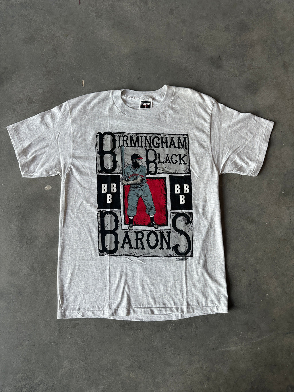 1992 Birmingham Black Barons Negro League Baseball Vintage Tee (XL)