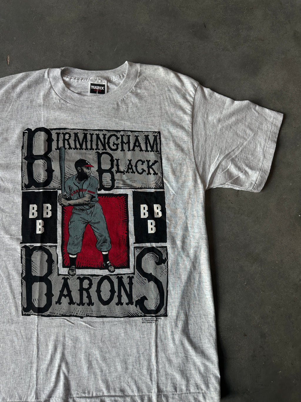 1992 Birmingham Black Barons Negro League Baseball Vintage Tee (XL)