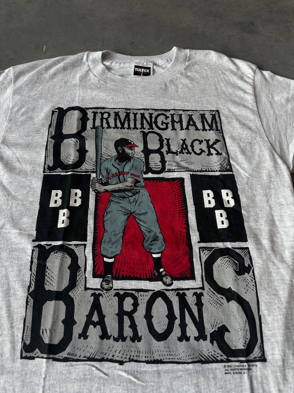 1992 Birmingham Black Barons Negro League Baseball Vintage Tee (XL)
