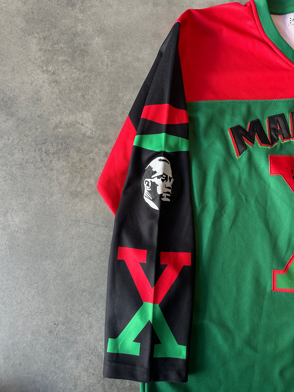 Malcolm X Men's Headgear Classics Premium Embroidered Hockey Jersey (XXL)