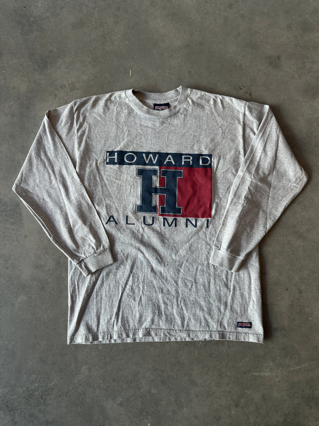 90’s Howard University Alumni Tommy Hilfiger Logo Vintage HBCU Long Sleeve Tee (XL)
