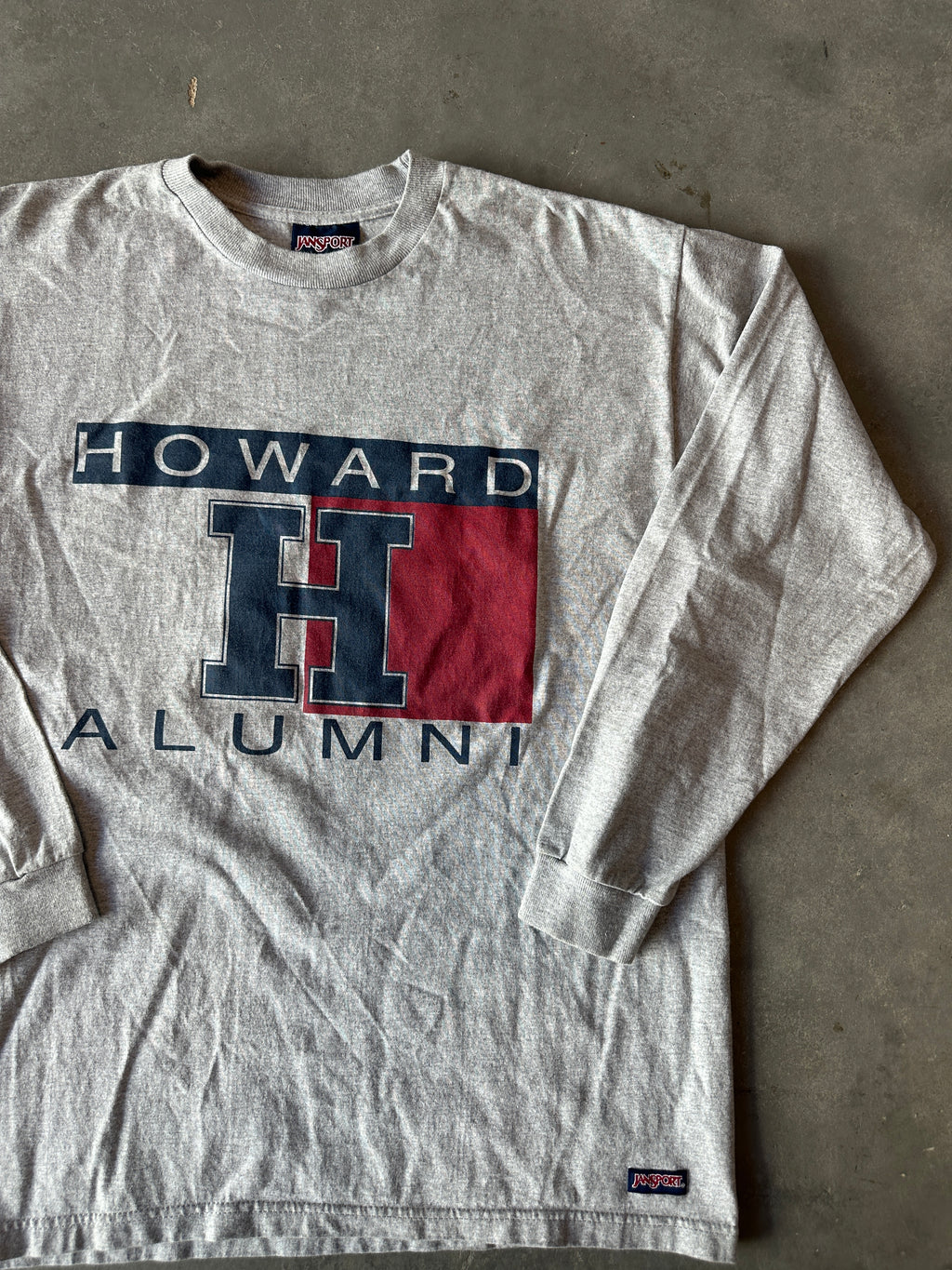 90’s Howard University Alumni Tommy Hilfiger Logo Vintage HBCU Long Sleeve Tee (XL)