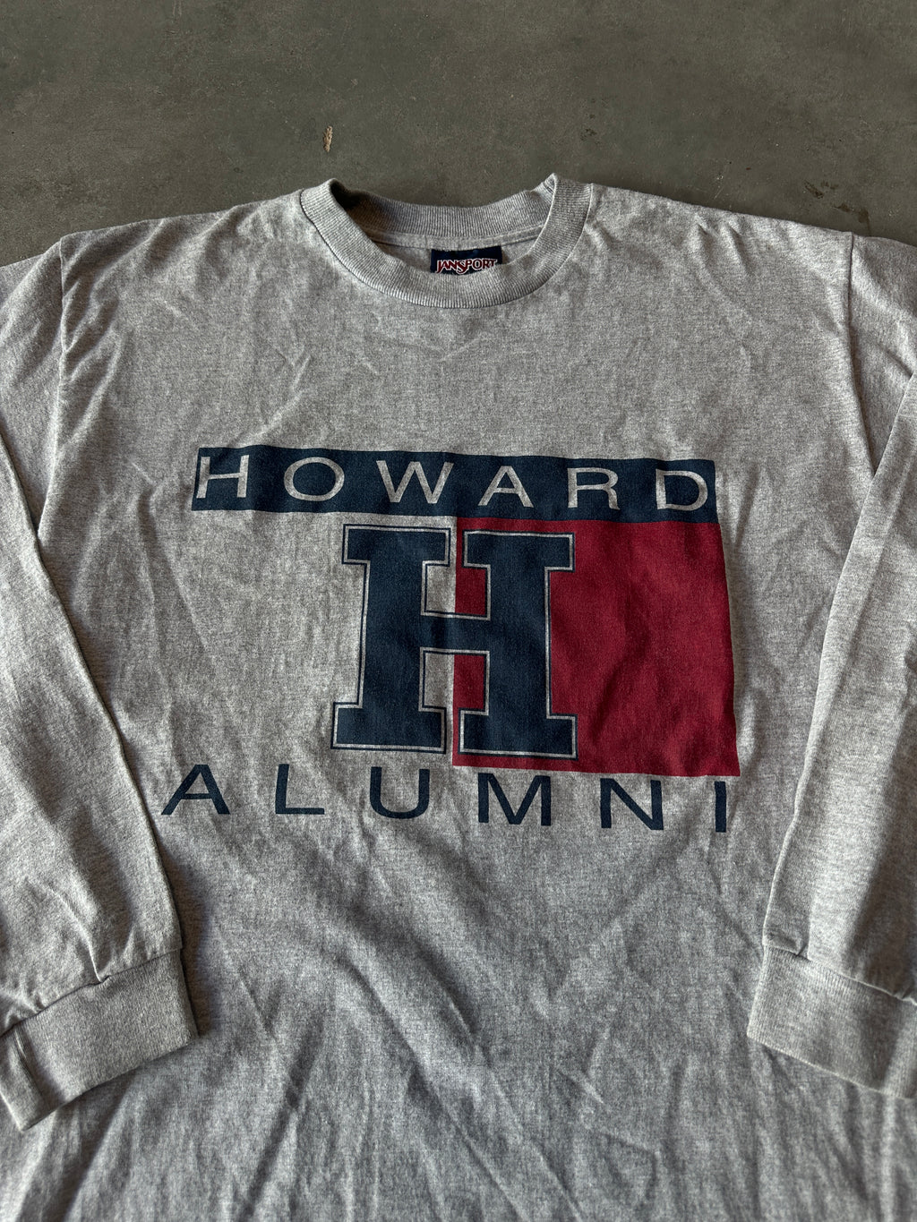 90’s Howard University Alumni Tommy Hilfiger Logo Vintage HBCU Long Sleeve Tee (XL)