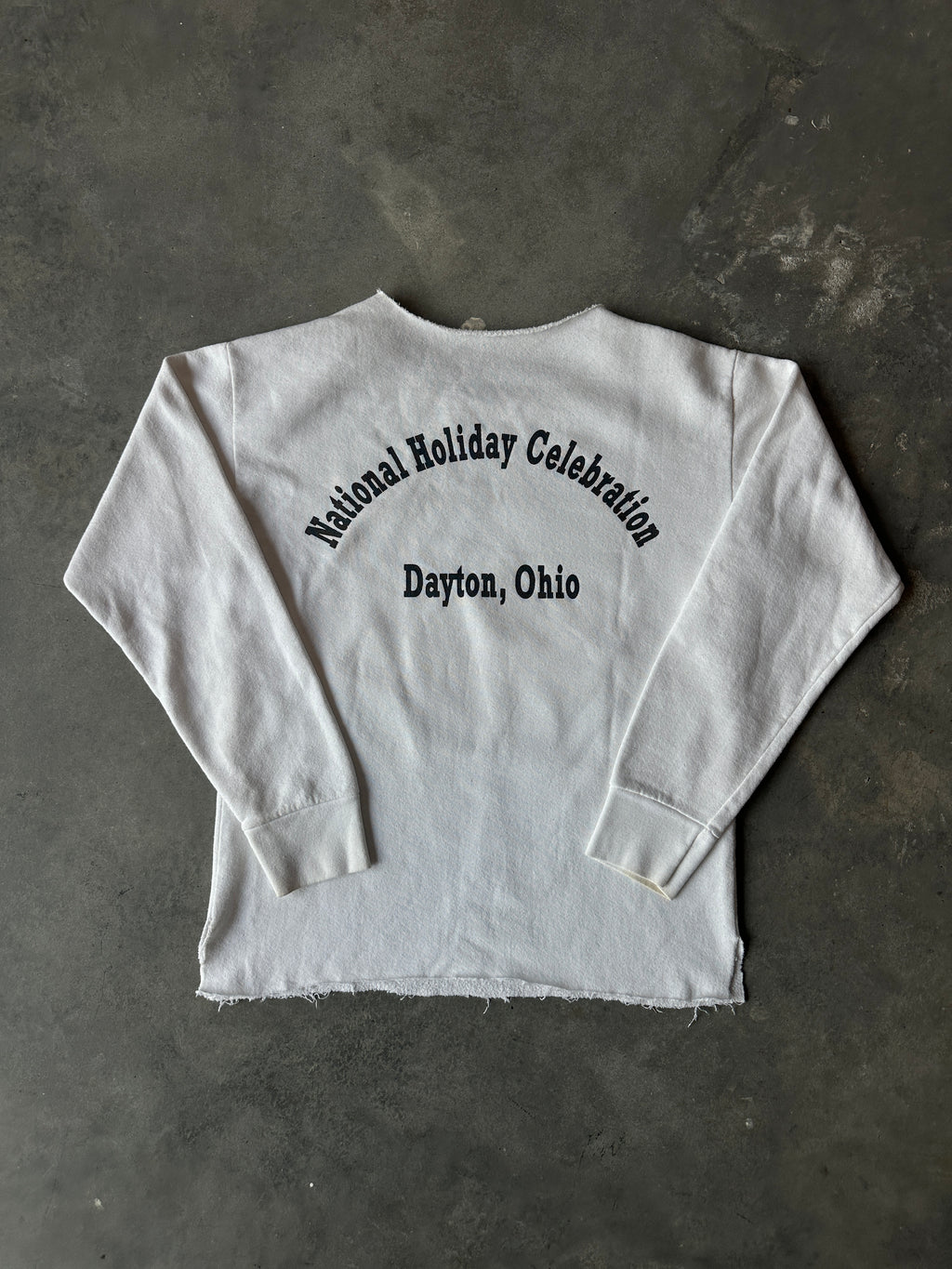 90’s Martin Luther King “Martin I Have A Dream” National Holiday Celebration Memorial Distressed & Cropped Sweatshirt (Medium)