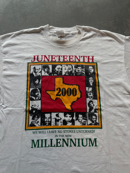 2000 Y2K Juneteenth Millennium Prominent Black Figures ft. Jackie Robinson Rosa Parks Oprah & More Vintage Tee (XL)