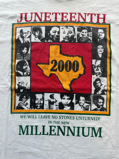 2000 Y2K Juneteenth Millennium Prominent Black Figures ft. Jackie Robinson Rosa Parks Oprah & More Vintage Tee (XL)