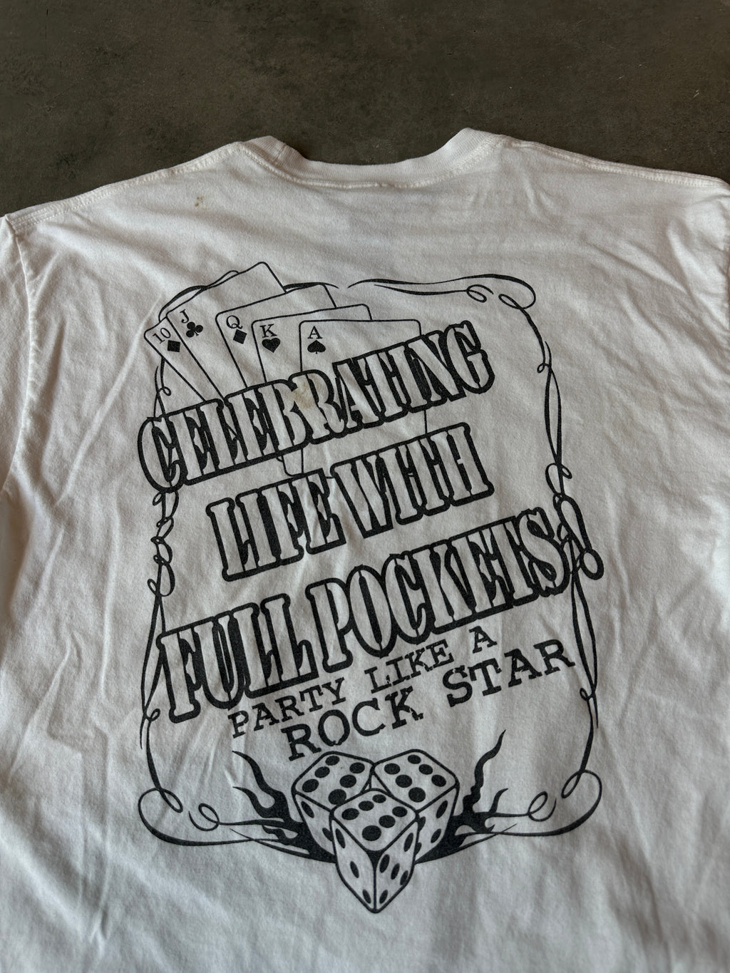 2007 Footwash ft. 50 Cent Usher and More "Party like a Rockstar" Uniontown, Alabama Freaknik Style Vintage Tee (Large)