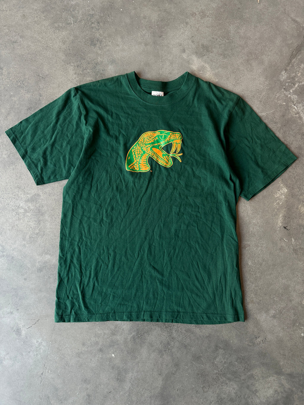 00's FAMU Florida A&M University Vintage Rattler Head Logo Tee Deadstock-Brand New (XL)