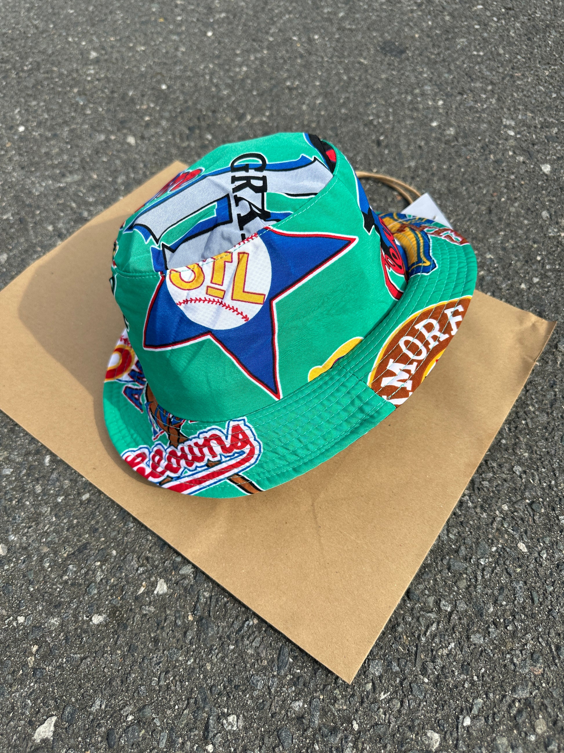 00’s Negro League Baseball Museum Green Vintage NLBM JHEAD Bucket Hat—Brand New (OSFM)