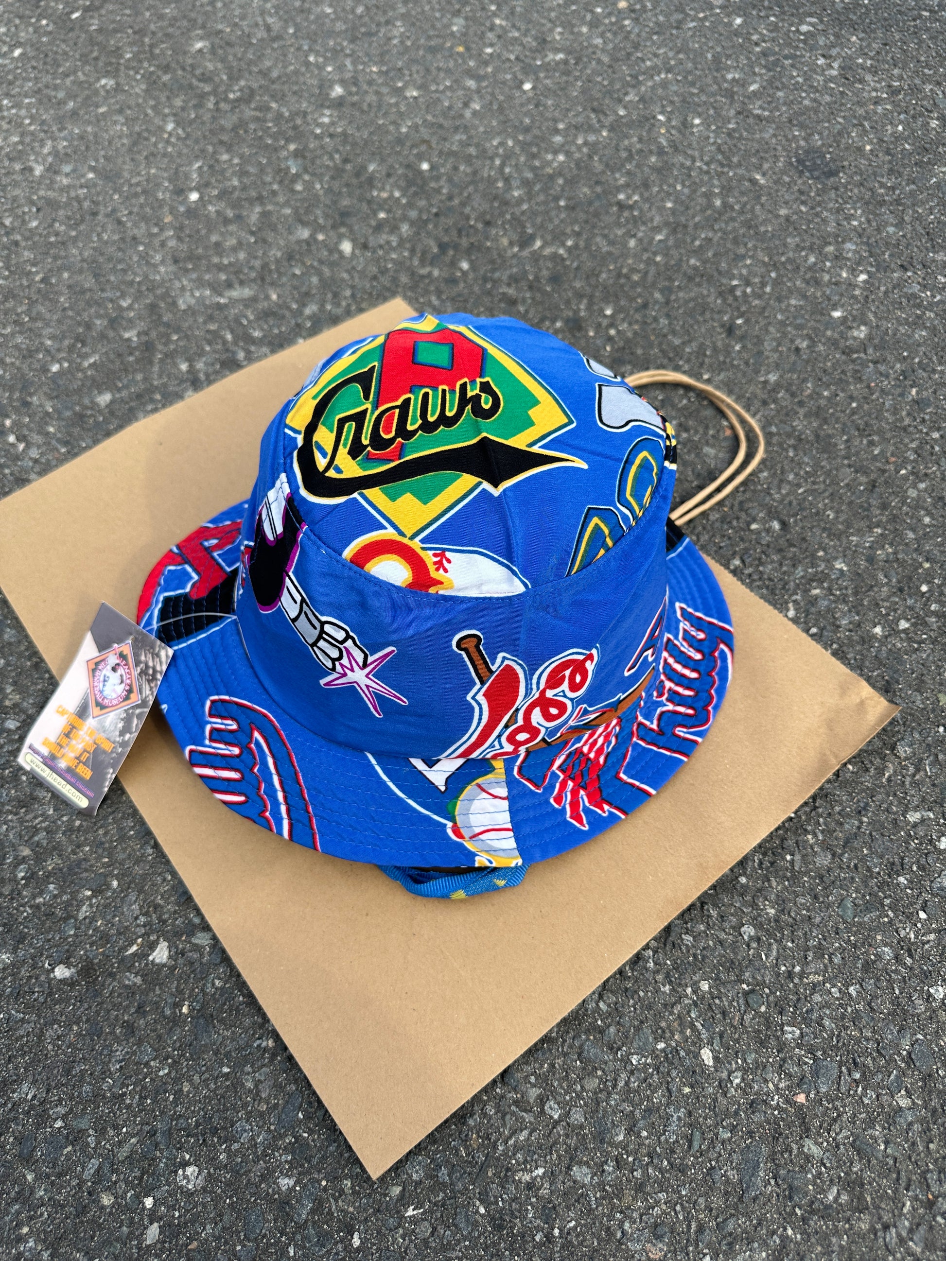 00’s Negro League Baseball Museum Blue Vintage NLBM JHEAD Bucket Hat—Brand New (OSFM)