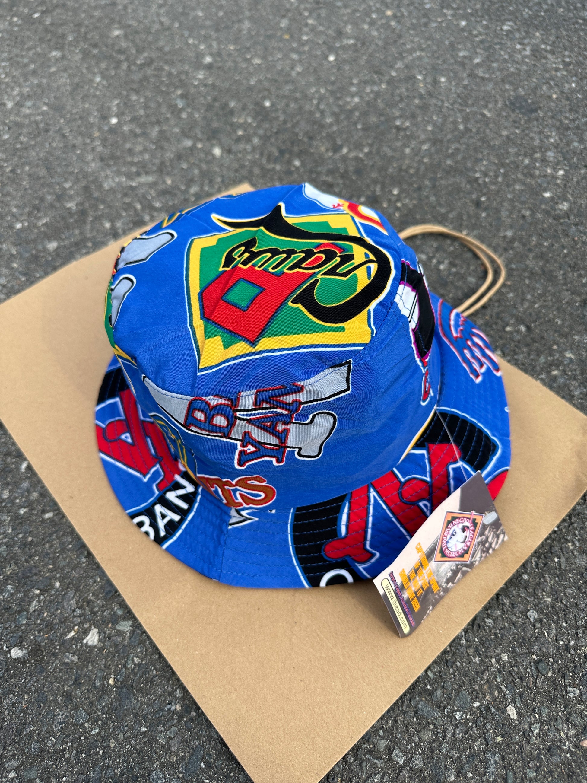 00’s Negro League Baseball Museum Blue Vintage NLBM JHEAD Bucket Hat—Brand New (OSFM)