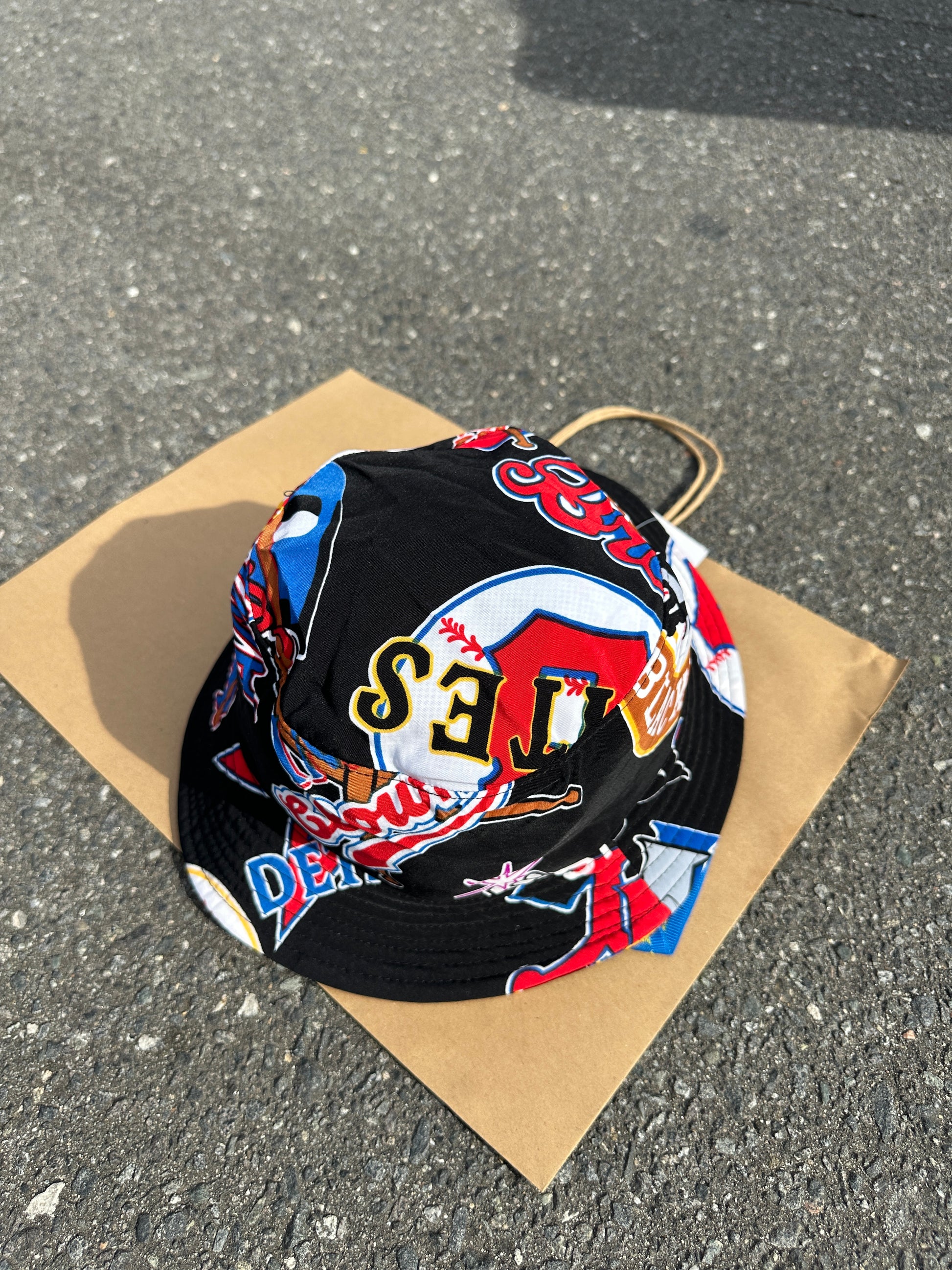 00’s Negro League Baseball Museum Black Vintage NLBM JHEAD Bucket Hat—Brand New (OSFM)
