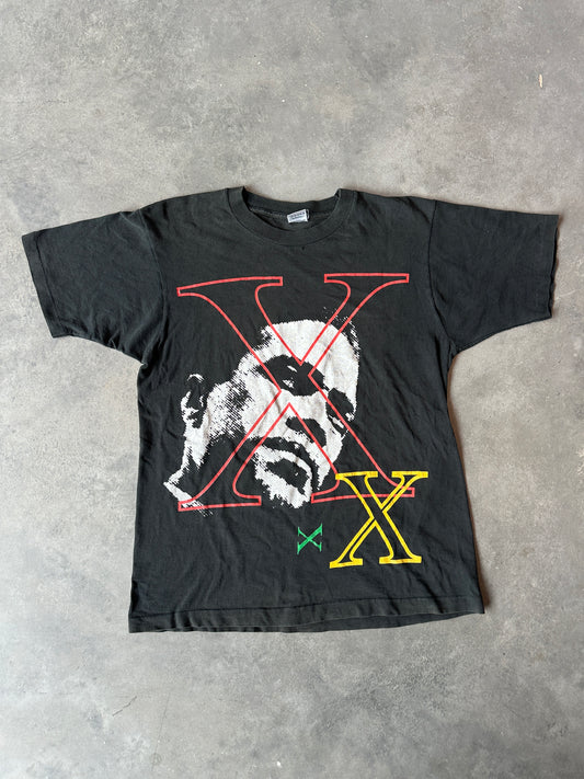 90’s Malcolm X Abstract Silhouette Portait Vintage Black History Tee (Large)