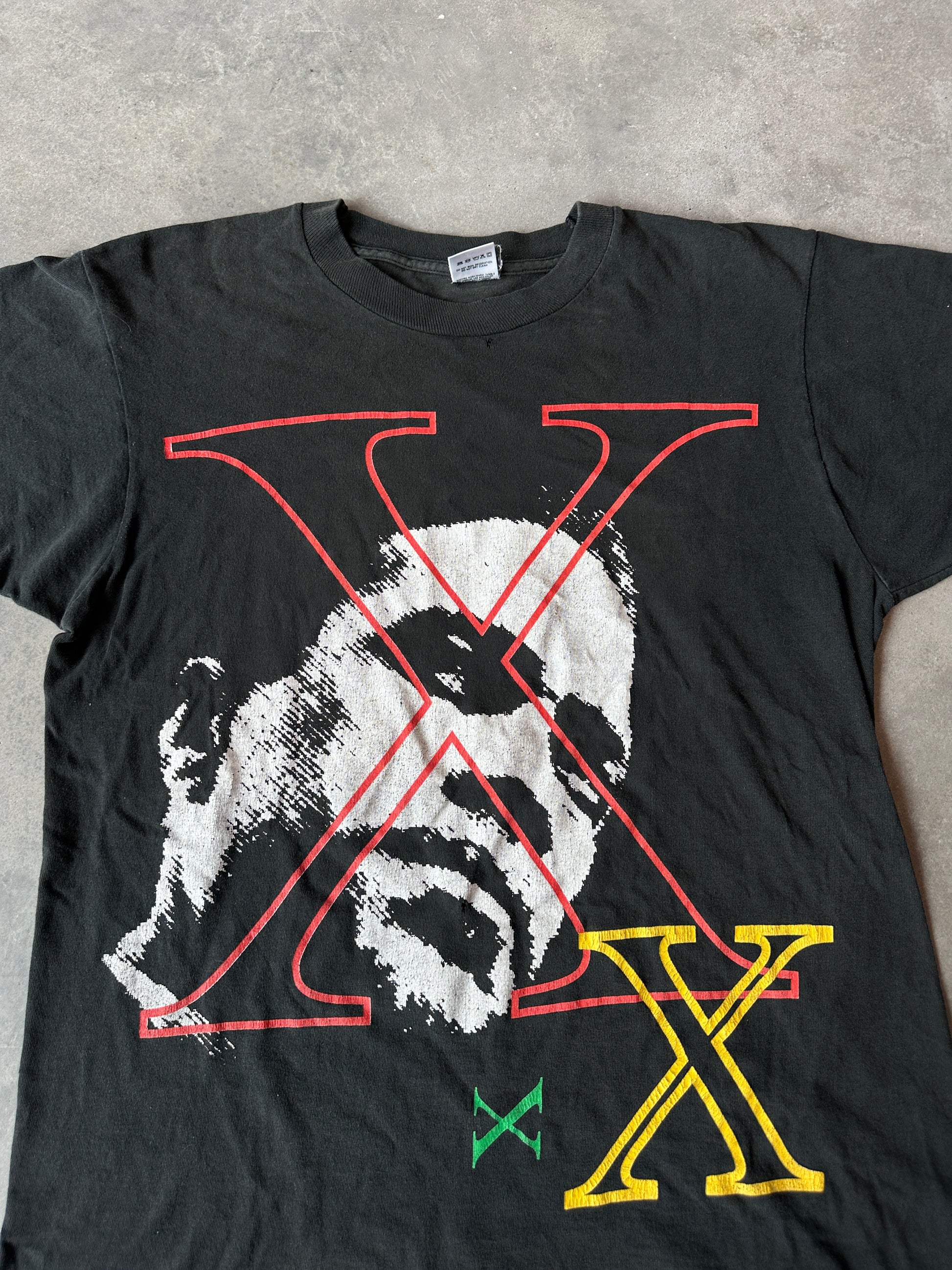 90’s Malcolm X Abstract Silhouette Portait Vintage Black History Tee (Large)
