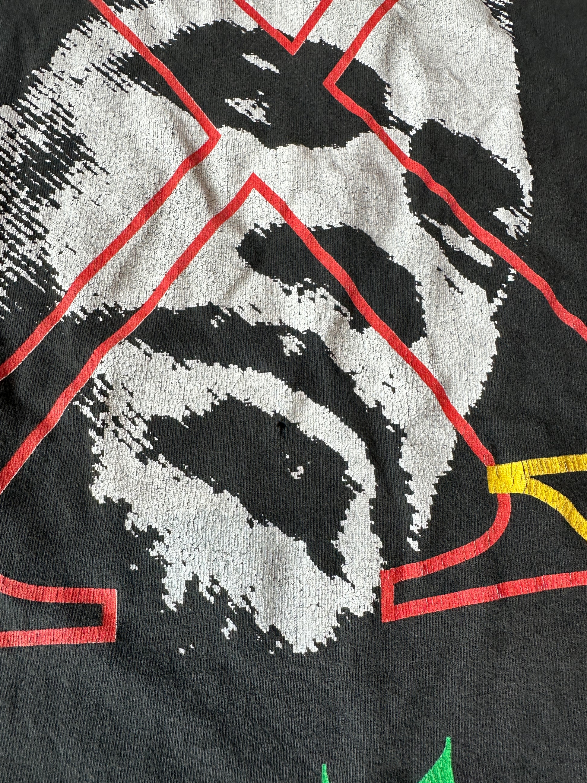 90’s Malcolm X Abstract Silhouette Portait Vintage Black History Tee (Large)
