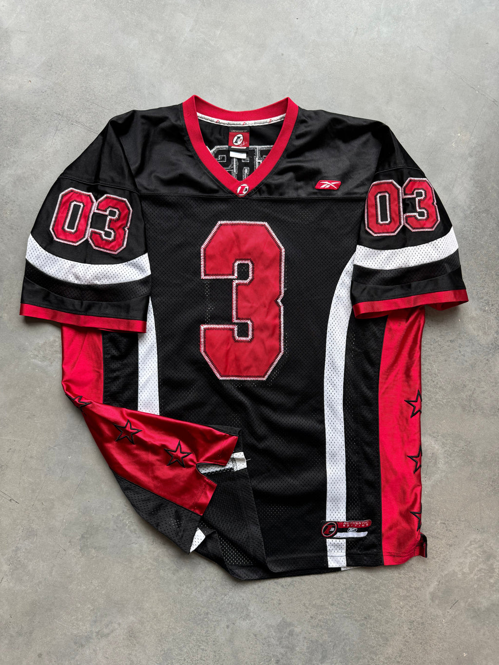 00’s Allen Iverson Reebok Vintage Stitched NFL RARE Street Style Football Jersey (XXL)