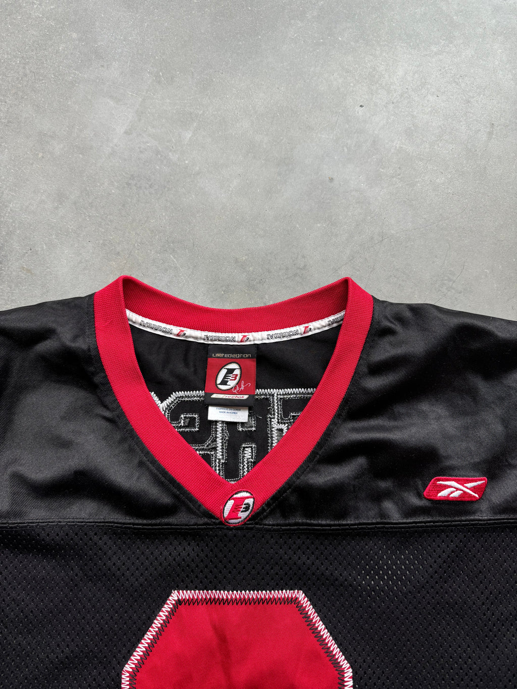 00’s Allen Iverson Reebok Vintage Stitched NFL RARE Street Style Football Jersey (XXL)
