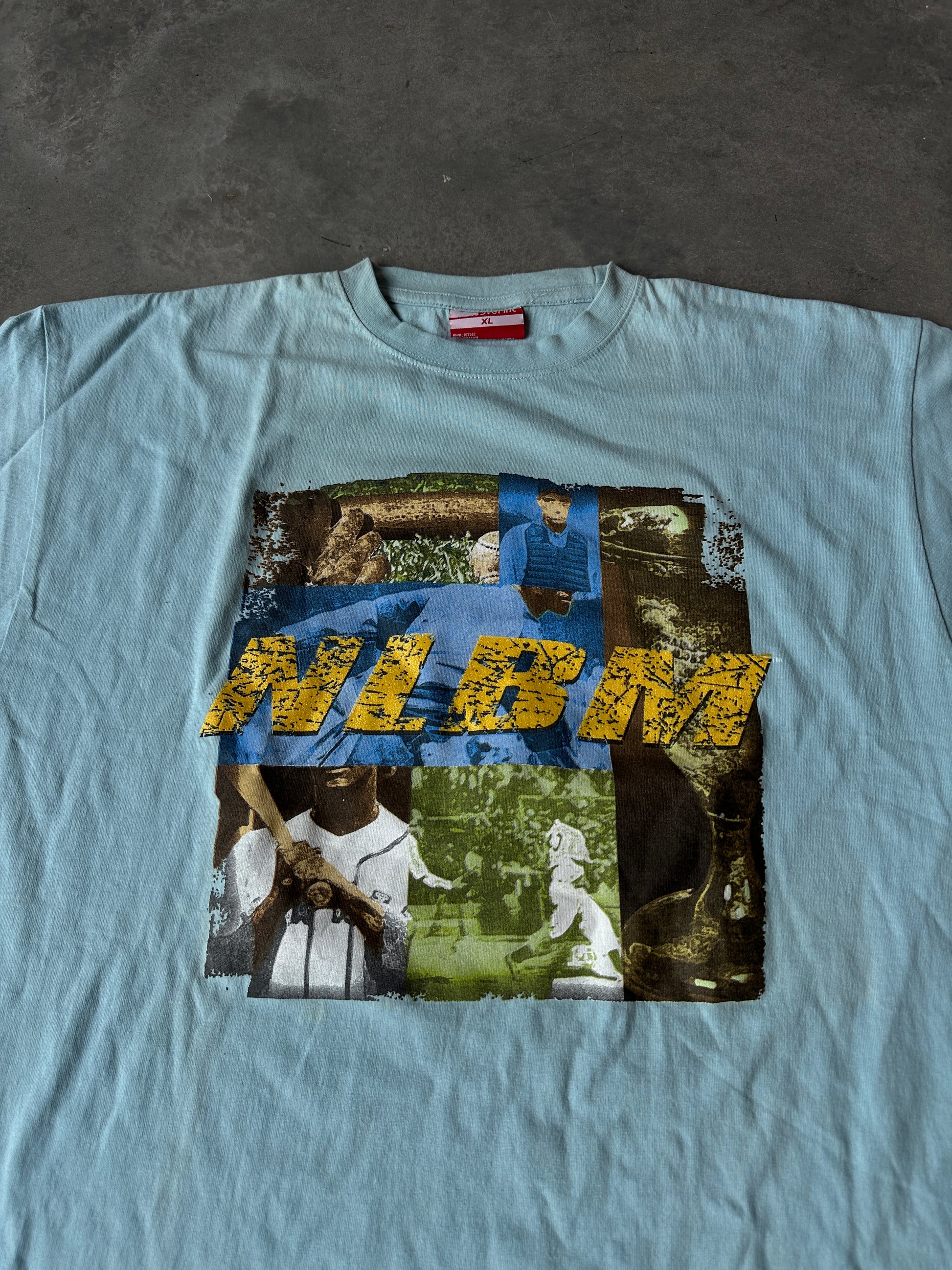 00’s Negro League Baseball Museum NLBM Teams Carolina Blue Vintage Tee (XXL)