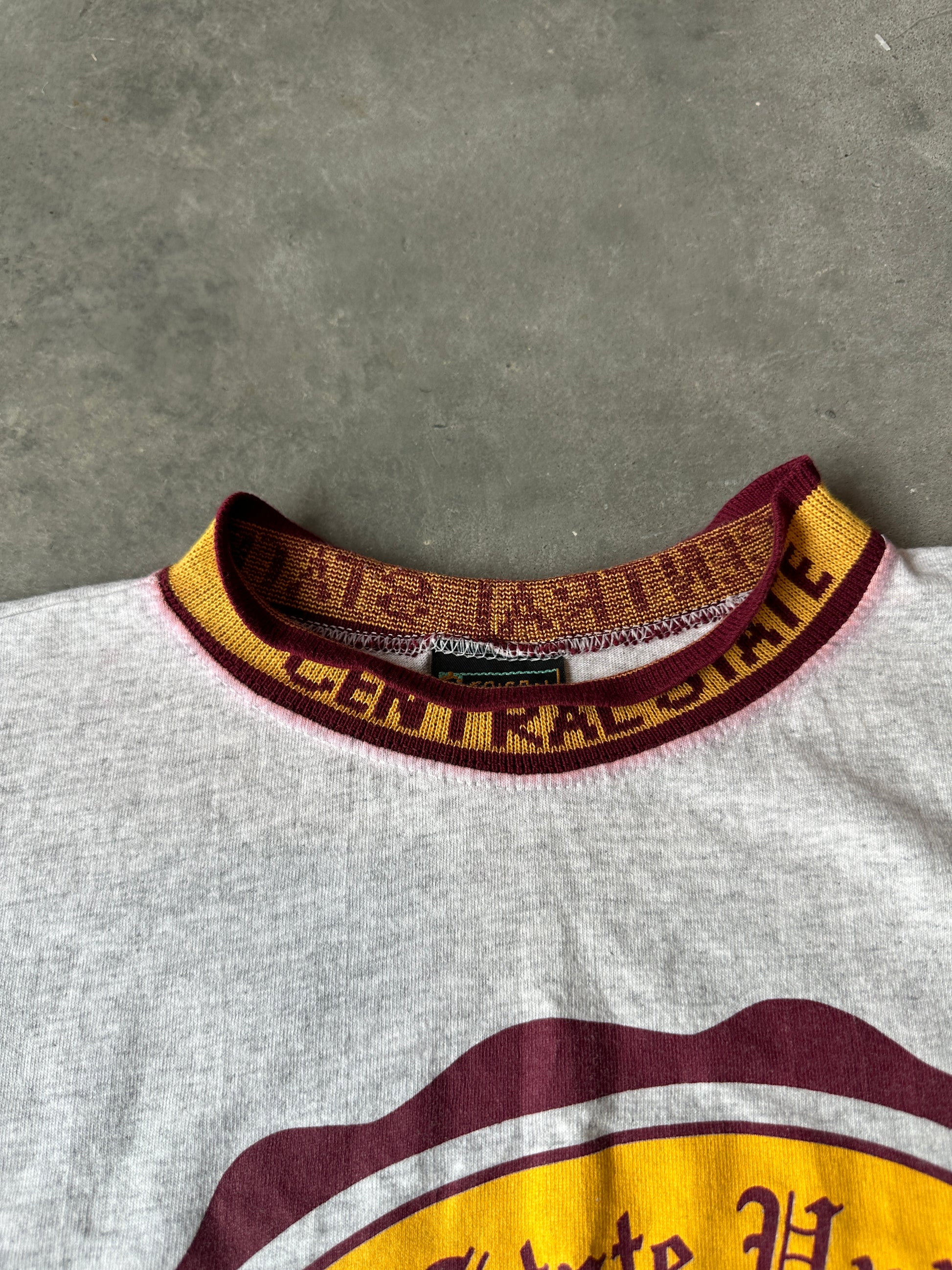 90’s Central State University African American College Alliance AACA Ribbed Vintage Collegiate Seal Tee (XL)