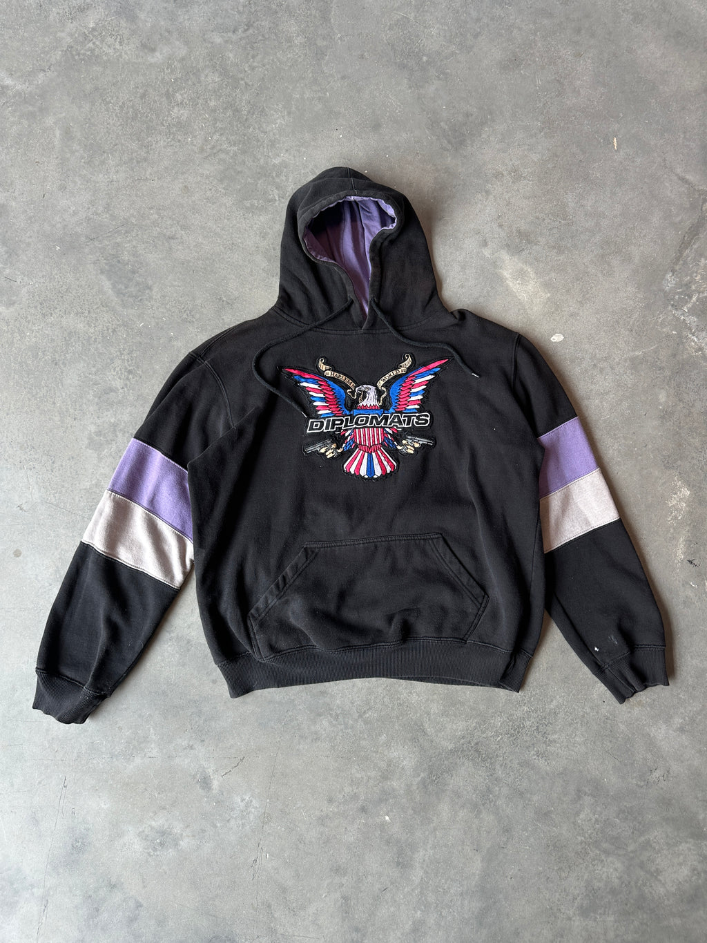 00’s Dipset Diplomats Members Faded Vintage Hip Hop Music Hoodie Sweatshirt (Large)